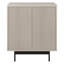 Armoire d'appoint rectangulaire blanche cannelée de 28 po de large Whitman-1795072401