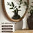Round Rope Effect Frame Decorative Wood Mirror-1468234393