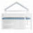 Loft Bed With Canopy Roof And Storage Cabinet-1502846536