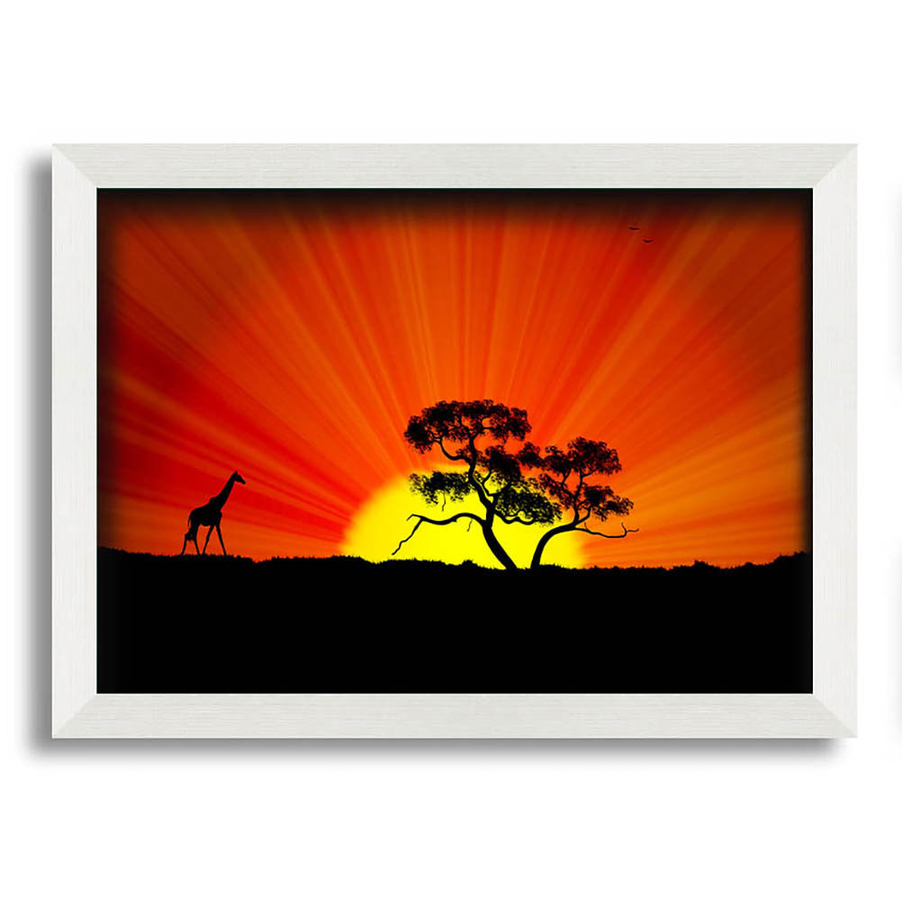 African Sunblaze Gerahmter Druck Wandkunst