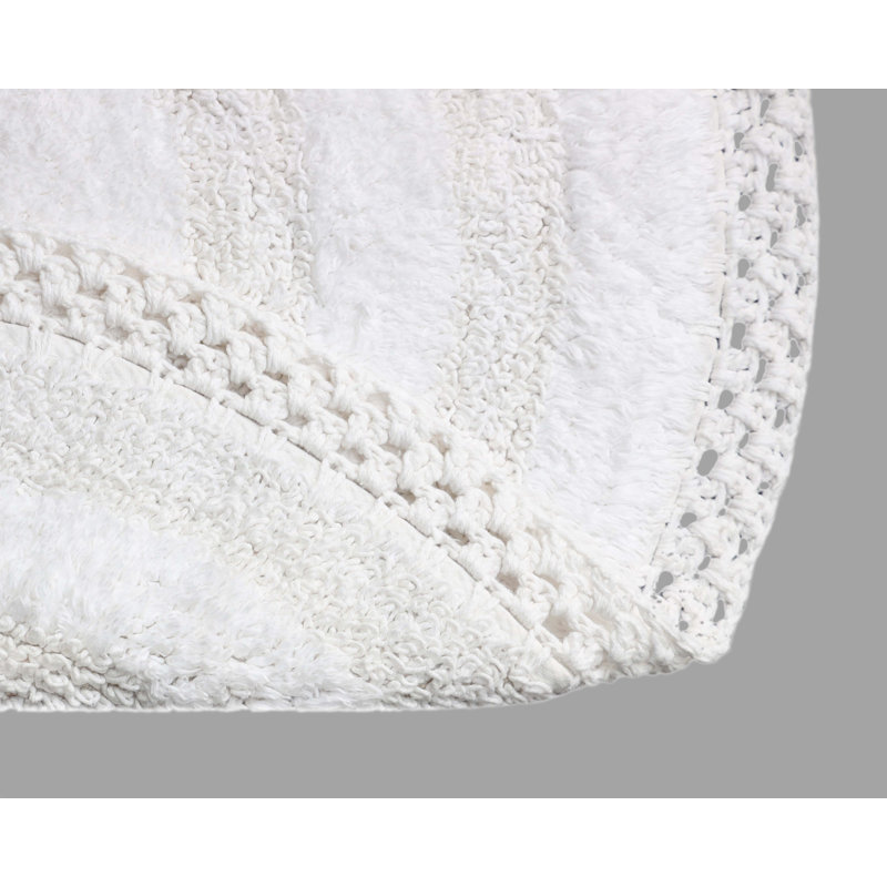 Tapis pour salle de bain Adiraica, Blanc