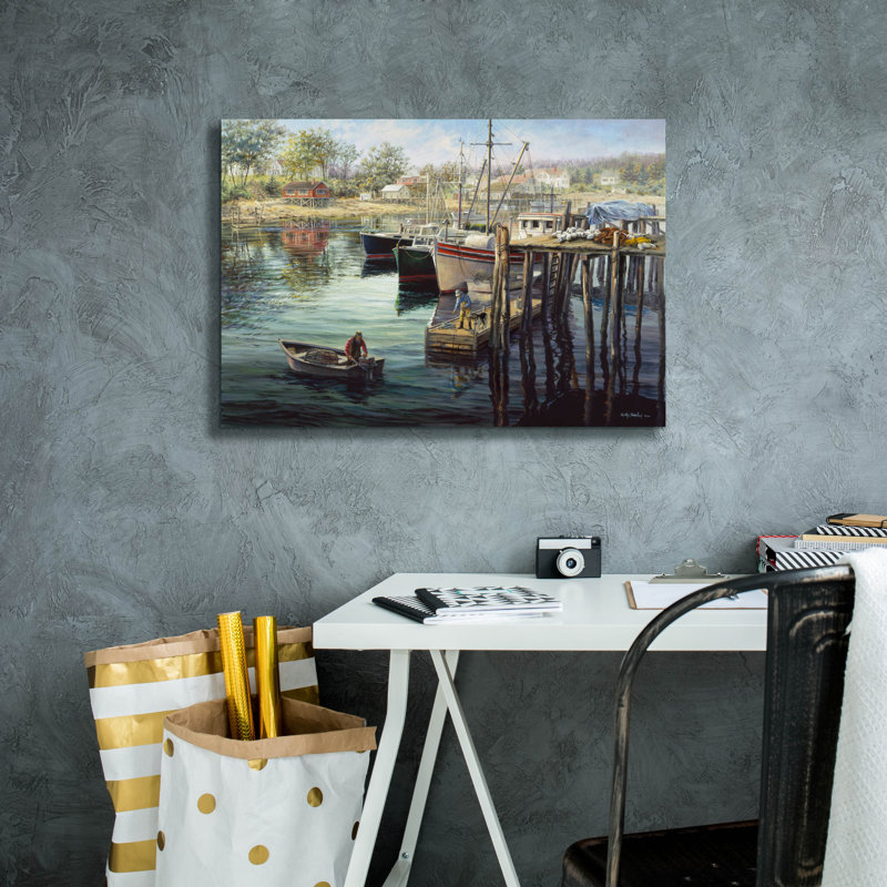 «Fisherman's domaine» par Nicky Boehme, H 18 po x l 26 po x P 0,75 po