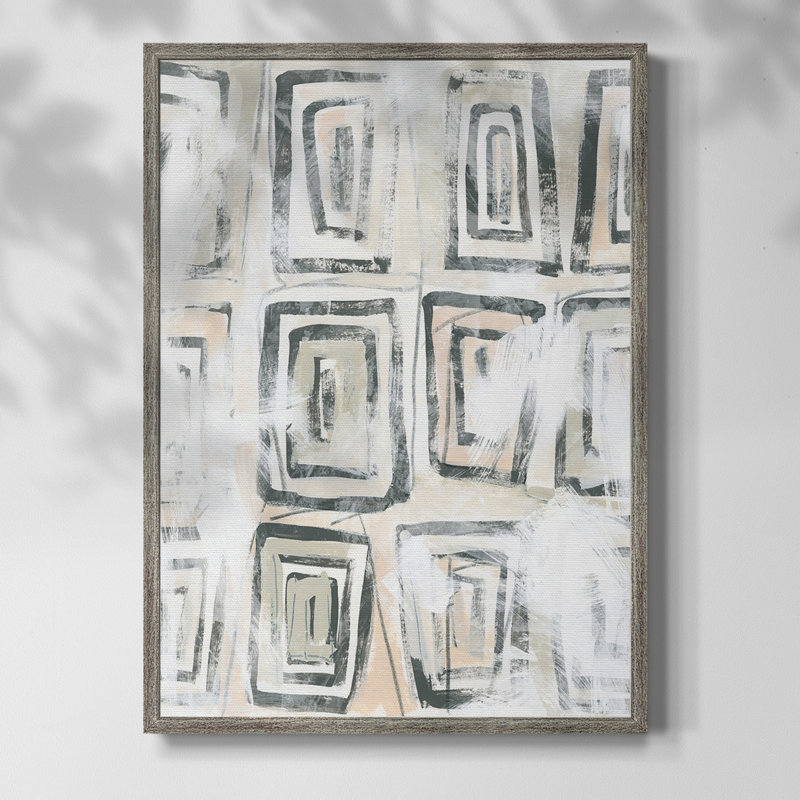 Sand Glyphs IV, reproduction encadrée - bois massif, H 30 po x l 24 po