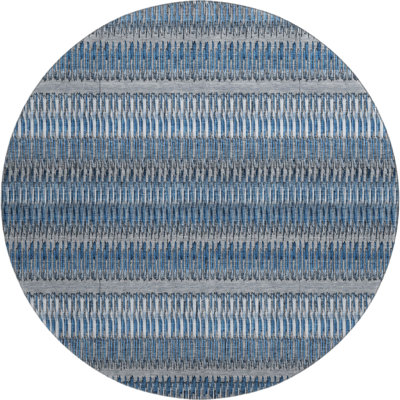 Premium Machine Washable Cerrito AMF589 Blue Rug
