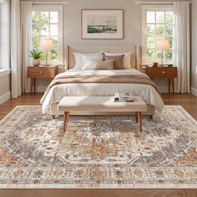 Malila Machine Washable Non-Slip Area Rug
