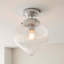 Abington Glass Semi Flush Mount