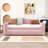 Wood Upholstered Daybed with Integrated Bluetooth Audio System, Storage Armrests and Trundle-925645985-925645986