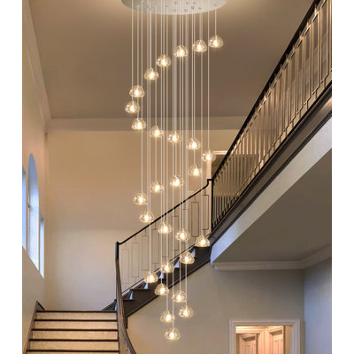 Lustre moderne en cristal 26 lumières chaudes