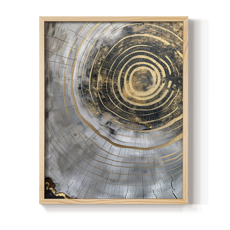 ABSTRACT Series CCLXVI, reproduction encadrée - bois massif, 11'' H x 9'' W