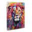 Lion Colour Field - Wrapped Canvas-689981444