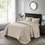 Literie réversible kaki simple / simple TG - Rembourrage en coton prélavé pour un sommeil relaxant.-117360926-117360924