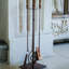 Antique Copper Fireside Companion Set H74cm W20.5cm