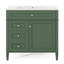 Meuble-lavabo 36 po avec évier supérieur, 2 tiroirs, tiroir basculant, meuble-lavabo simple moderne-233350605