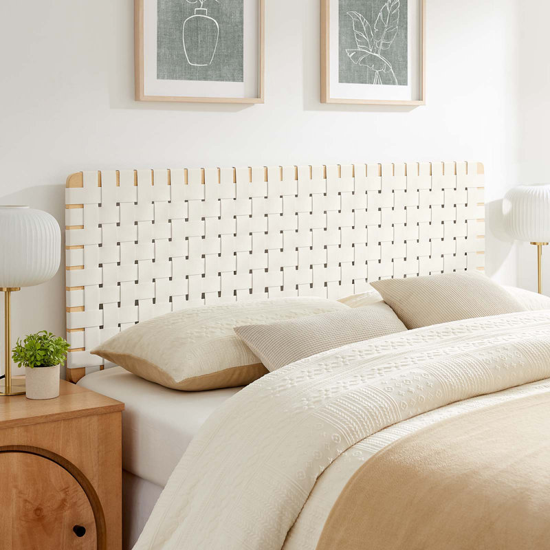 Tête de lit en bois massif Modway Sparta, Beige, Grand