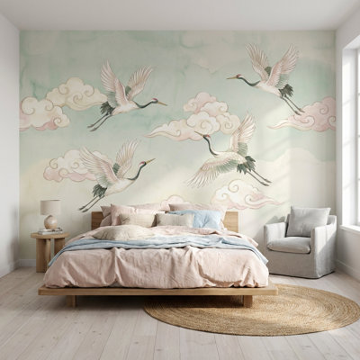 Murale aquarelle pastel