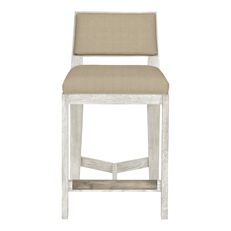 Thom Filicia Solid Wood 32.5" Bar Stool, Casa Blanca, Nomad Sand