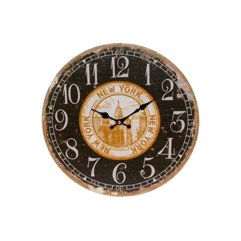 Serena Wood Wall Clock