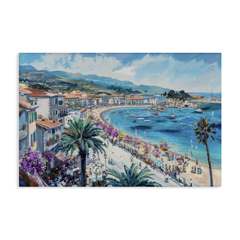 «Busy Summer Beach Town», conception par LSR Design Studio, H 16 po x l 24 po