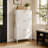 9.45'' Entryway Shoe Storage Cabinet with 3 Flip Drawers Adjustable Shelves and Hooks