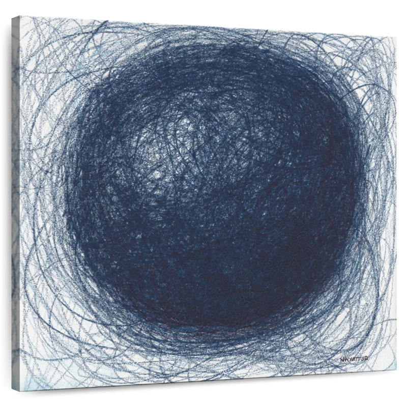 Avery Blue Sphere, 10" H x 10" W