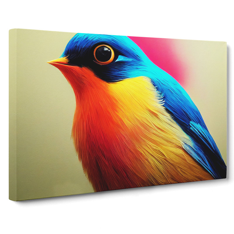 Seductive Robin Bird - Wrapped Canvas, 35cm H x 50cm W x 3cm D