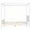 Lit plateforme à baldaquin en bois-566957950