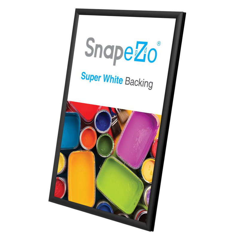 Wrought Studio Snap Frame Super-Slim Series, Front Loading, Aluminum Poster Frame, Black, 11" x 17"