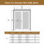 Portes en bois manufacturé à deux dalles sans cadre ni quincaillerie en verre manufacturé en verre transparent de 10 Lite et apprêté transparent-106407998