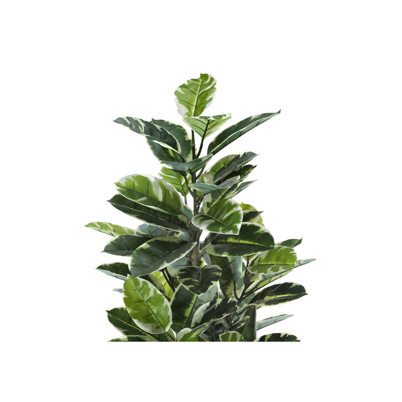52'' Faux Rubber Tree Plant in Polyethylene (Pe) Pot