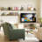 9.25" Floating Shelf For Living Room, Hanging Shelf With Heavy Duty Brackets, Office Shelf, Farmhouse And Boho Decor, Burnt, 1pc-1157259987