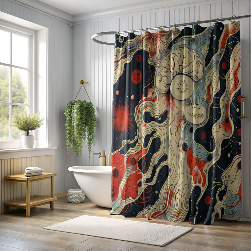 Rideau de douche Premium, H 74 po x l 71 po