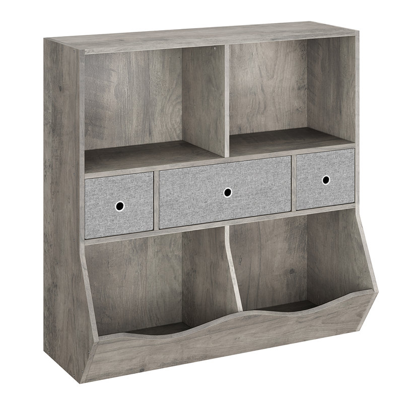 Osmel Bookcase, Gray