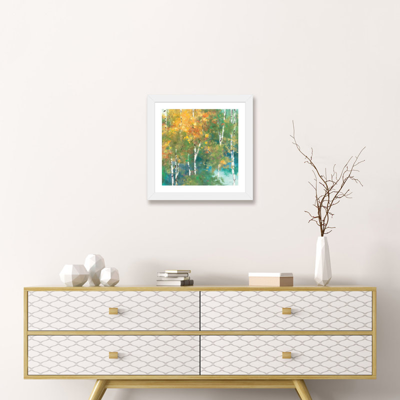 «Confetti I» par Julia Purinton - reproduction d'art, H 16 po x l 16 po x p 1 po, Papier encadré blanc