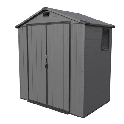 6 pi L 4 pi. D - Rangement extérieur en résine, rangement extérieur résistant aux intempéries avec conception renforcée