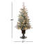 The Holiday Aisle® 4 ft. Iceland Fir Entrance Tree with Clear Lights