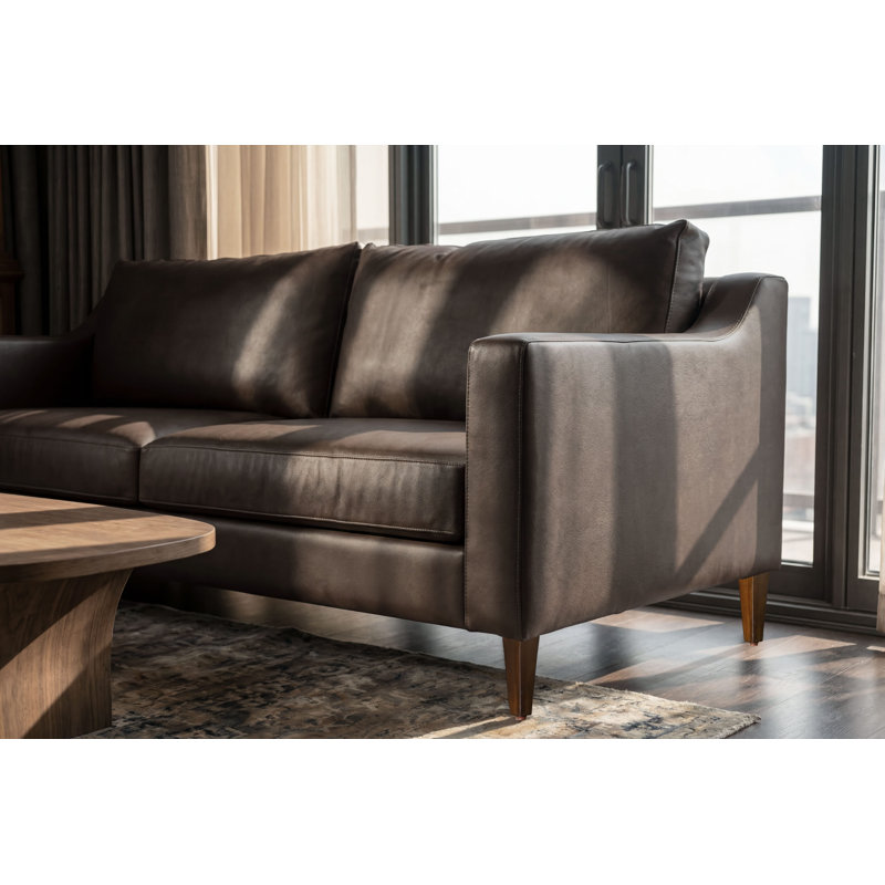 Paris Sofa, Brown Leather