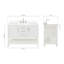 Meuble-lavabo simple avec plateau ARIEL Moille 48-2097113021-2125877692