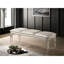 Banc classique classique 1pc avec pieds en acrylique et miroir en bois massif-1092344725