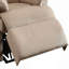 Fauteuil inclinable souple, fauteuil inclinable en tissu tissé beige-1910390151