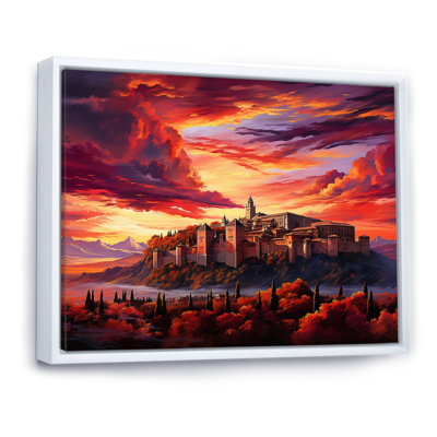 " Spain Sunset Over The Alhambra I "