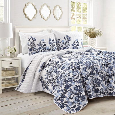 Microfiber Reversible 3 Piece Quilt Set