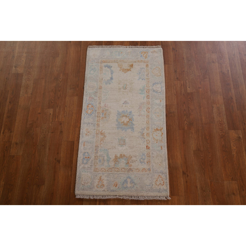 Muted Oushak Oriental Rug 2x4