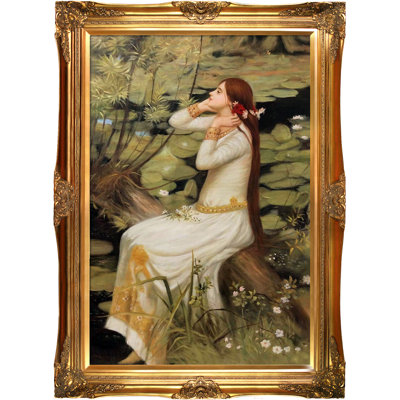 Ophelia, peinture sur toile encadrée