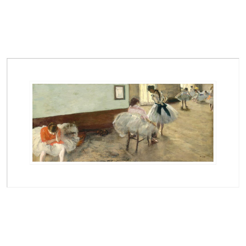 «The Dance Lesson» par Edgar Degas, impression giclée encadrée, H 12,63 po x l 21,75 po