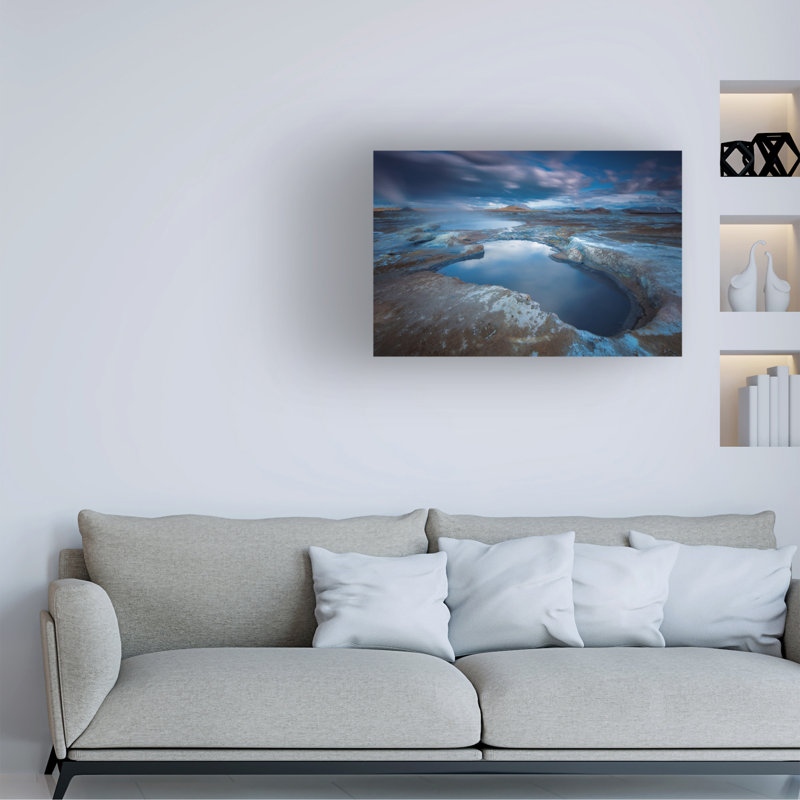 Amnon Eichelberg Blue Pond Canvas Art, H 12 po x l 19 po
