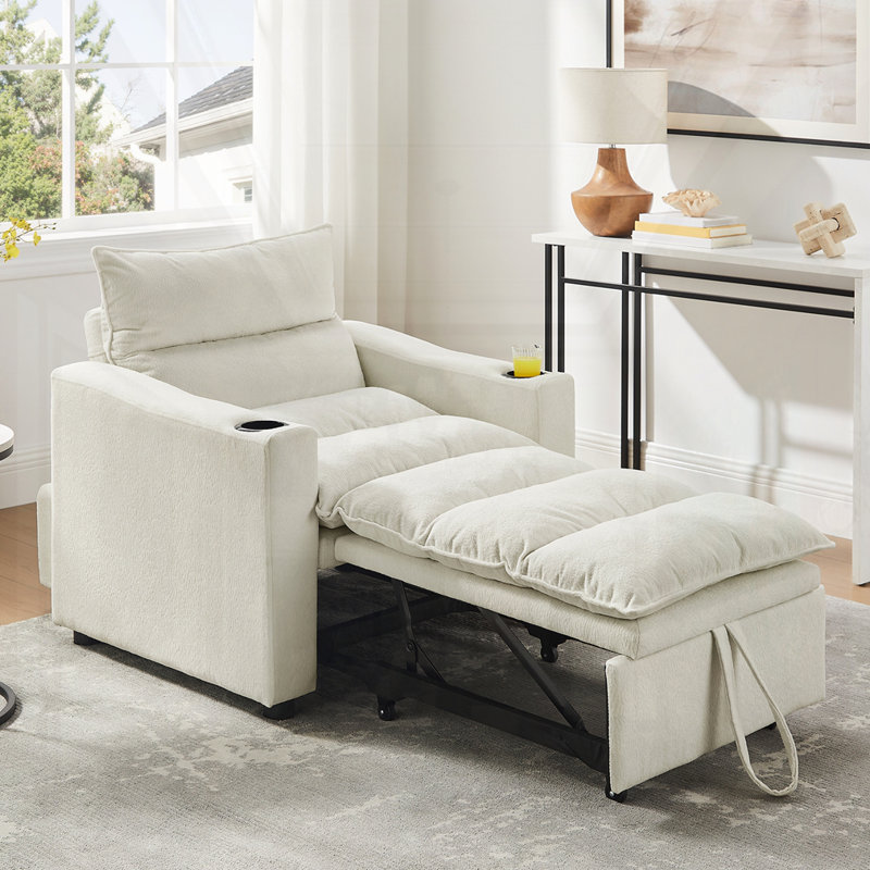 Fauteuil convertible 3 en 1, Beige
