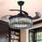 Vandela 42"  Crystal Ceiling Fan with Remote Control, and Reverse Function