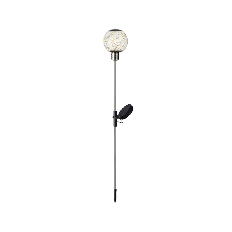 Amillia Chrome Solar Powered Metal Pathway Light