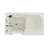 Therapeutic Tubs 26 in. x 53 in. Left Drain Quick Fill Walk-In Soaking Tub in Biscuit-3141105-3141103
