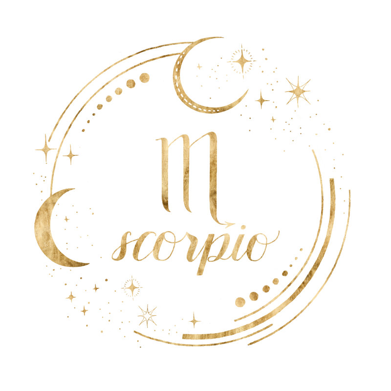 «Gilded Astrology VIII» par Grace Popp, impression sur toile tendue, H 20 po x l 20 po